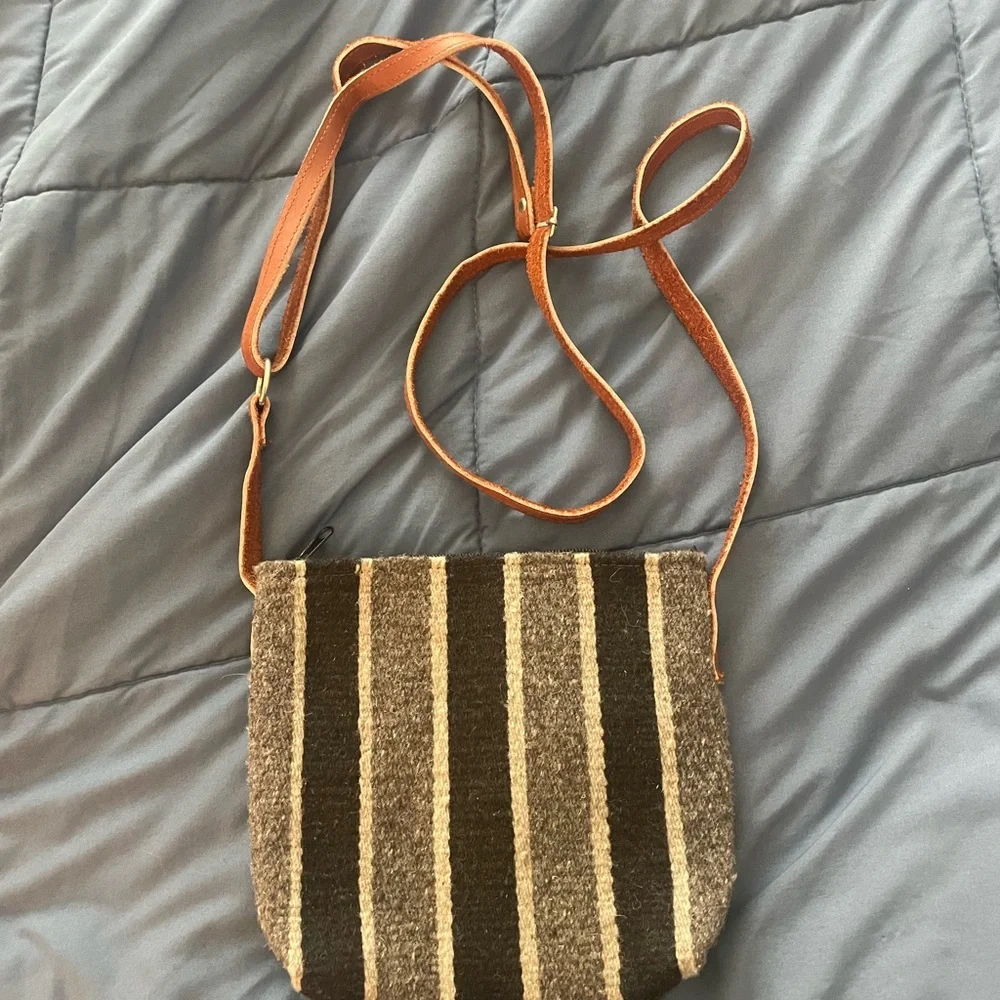 Hand Woven Wool Bag from Oaxaca.